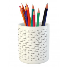 Running Fantasy Creatures Pencil Pen Holder