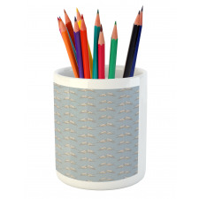 Little Titmouse Birds Pencil Pen Holder