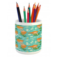 Cartoon Character Sea Pencil Pen Holder