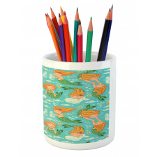 Cartoon Character Sea Pencil Pen Holder