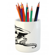 Fish Tailed Young Girl Pencil Pen Holder