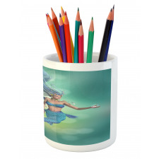 Mermaids Swimming Pencil Pen Holder