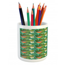 Close up Exotic Plantation Pencil Pen Holder