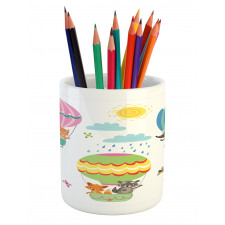 Animals Fly Nursery Pencil Pen Holder