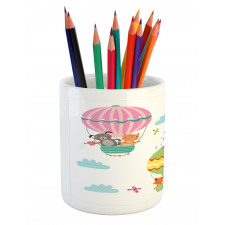 Animals Fly Nursery Pencil Pen Holder