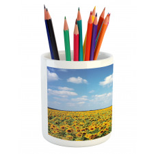 Sunflower Fields Pencil Pen Holder