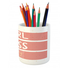 Texting Crown Artwork Pencil Pen Holder