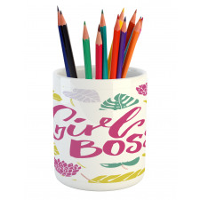 Feminism Calligraphy Art Pencil Pen Holder