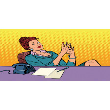 Pop Art Businesswoman Pencil Pen Holder