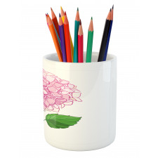 Hand Drawn Pink Petals Pencil Pen Holder