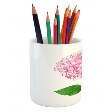 Hand Drawn Pink Petals Pencil Pen Holder