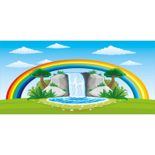 Waterfall and Rainbow Cartoon Pencil Pen Holder