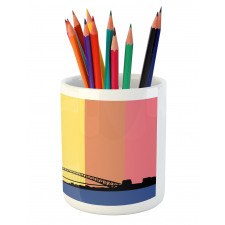 Sydney Building on Rainbow Pencil Pen Holder