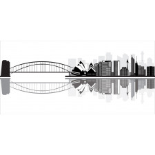 Monochrome Sydney Skyline Pencil Pen Holder