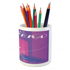 Singing Woman and Pianist Pencil Pen Holder