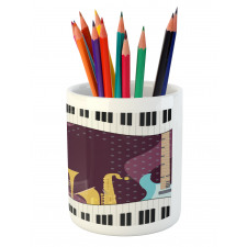 Cartoon Musical Instruments Pencil Pen Holder