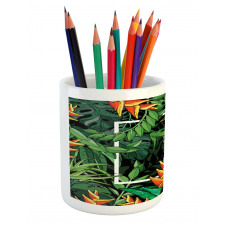 Modern Jungle Square Pencil Pen Holder