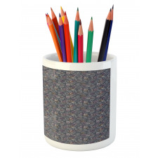 Line Art Butterfly Spots Pencil Pen Holder