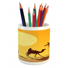 Camel Men and Palms Pencil Pen Holder