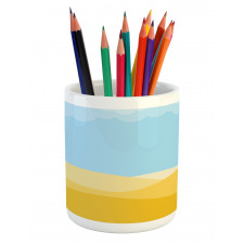 Tropical Palms on Desert Sky Pencil Pen Holder