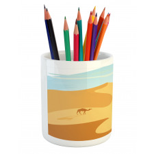 Little Camel on Desert Hills Pencil Pen Holder