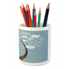 Snowflakes Formation Pencil Pen Holder