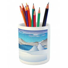 Mountainous Scenery Pencil Pen Holder