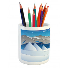 Mountainous Scenery Pencil Pen Holder