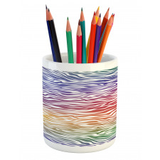 Abstract Zebra Skin Pencil Pen Holder