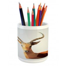 Low Poly Animal Portrait Pencil Pen Holder