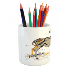 Animal Sketch Art Pencil Pen Holder