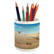 Animals and Bare Trees Pencil Pen Holder