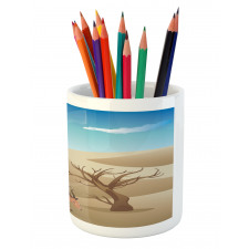 Animals and Bare Trees Pencil Pen Holder