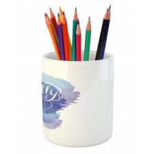 Abstract Paint Splash Pencil Pen Holder