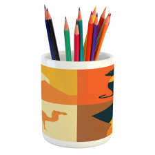 Camel Pyramids Pencil Pen Holder