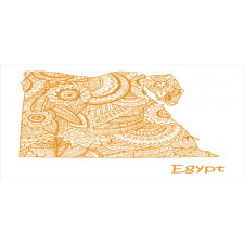 Egypt Map Flower Pencil Pen Holder