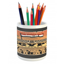 Exotic Tour Flag Pencil Pen Holder