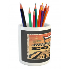 Exotic Tour Flag Pencil Pen Holder