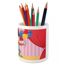 Whimsical Entertainer Stage Pencil Pen Holder