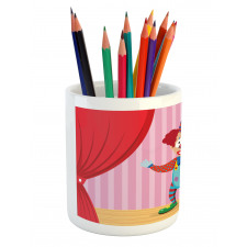 Whimsical Entertainer Stage Pencil Pen Holder