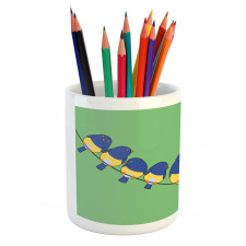 Humorous Tiny Avian Pencil Pen Holder