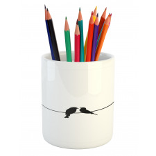 Simple Love Themed Pencil Pen Holder