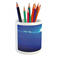 Moonlit Sky and Clouds Pencil Pen Holder