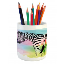 Striped Safari Animal Pencil Pen Holder