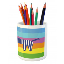 Doodle Animal Stripes Pencil Pen Holder