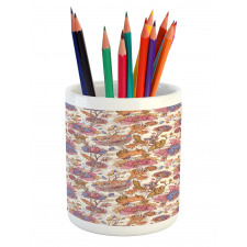 Gentle Spring Love Flora Pencil Pen Holder