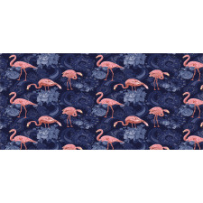 Exotic Floral Flamingos Pencil Pen Holder