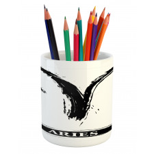 Aries Astrology Sign Pencil Pen Holder