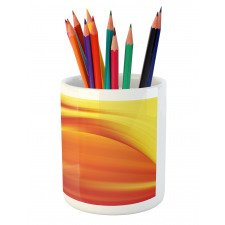 Abstract Digital Waves Pencil Pen Holder