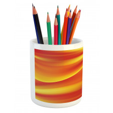 Abstract Digital Waves Pencil Pen Holder